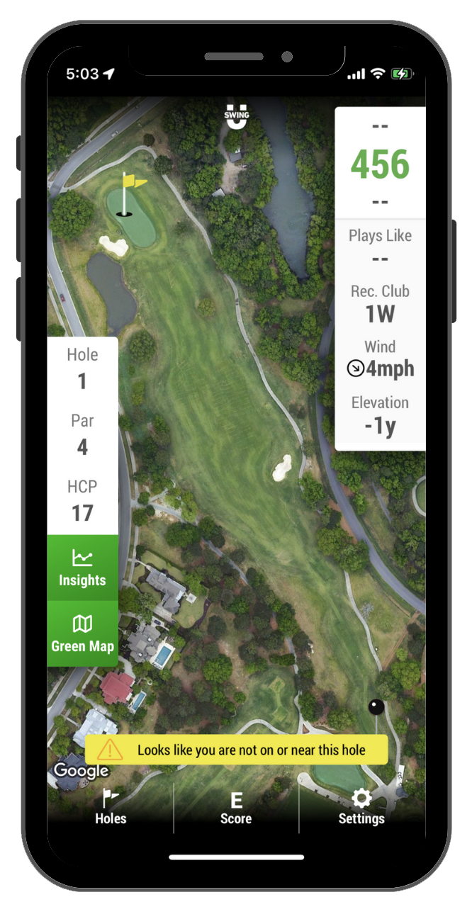 SwingU app screenshot